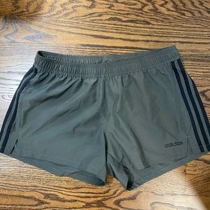 Gray adidas shorts size L